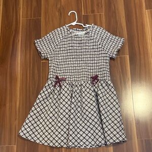 Old Navy Checkered Kids Dress with Bow Details
